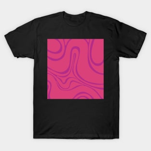 Retro Swirl - Pink T-Shirt